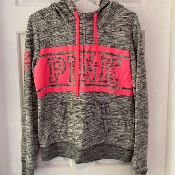 Pink 1/2 zip hoodie! - Picture 1 of 3